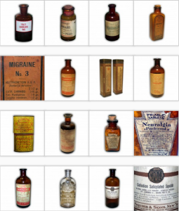 Paul Stanford's antique cannabis bottle collection poster